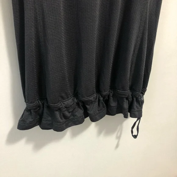 Lululemon Racerback Drawstring Hem Grey Tank Top - Picture 3 of 6